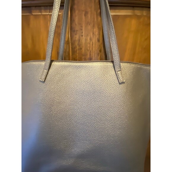 Everyday Pretty Gray Textured HUGE Shoulder Bag for Work Laptop Activewear Baby - Picture 6 of 10